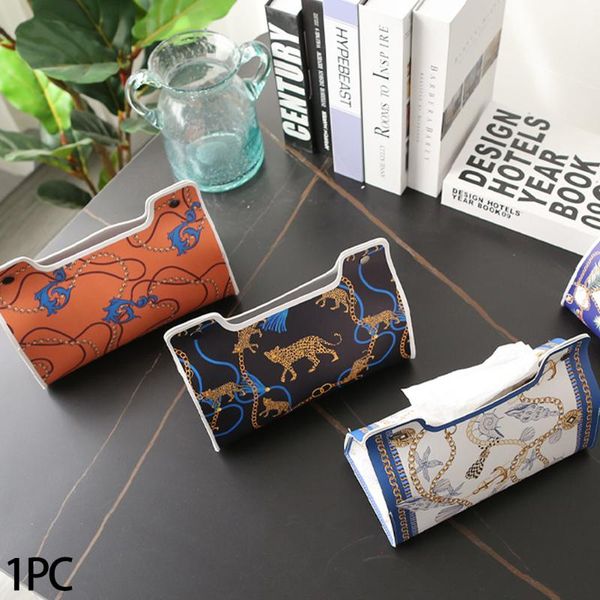 

toilet paper holders outdoor camping double layer easy use leather tissue box multifunction table decor waterproof napkin case el home retro