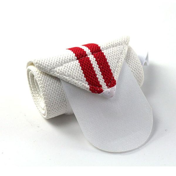 

wrist support 1 pair sports band weightlifting strap wraps training hand bands sport wristband wrap, Black;red