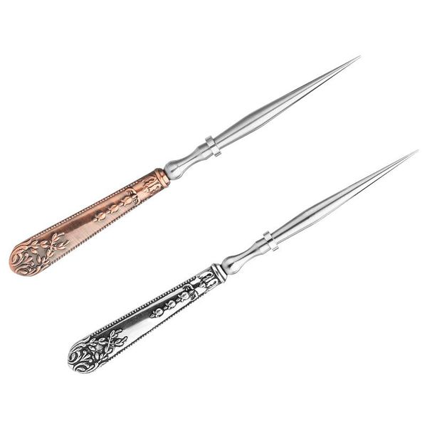 

other arts and crafts lmdz 1 pcs of retro round hole red ancient silver awl 12cm tool for diy embroidery sewing craft