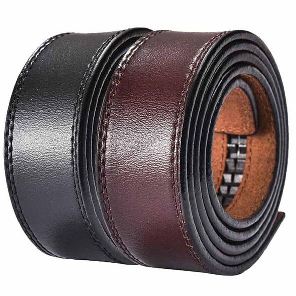 

belts men body 3.5cm wide no buckle cowskin 100% real cow genuine leather automatic belt with kemer, Black;brown