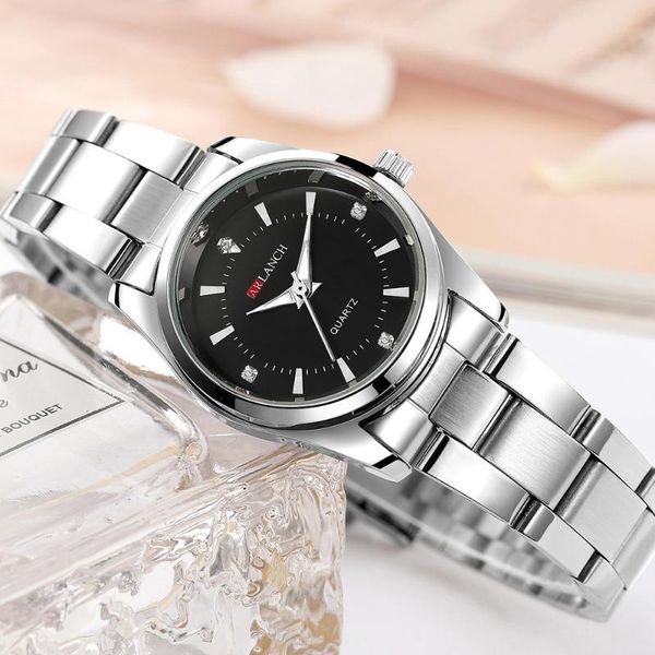 

wristwatches luxury womens watches 2021 gift for ladies dresses casual diamond watch stainless steel rhinestone relojes para mujer, Slivery;brown