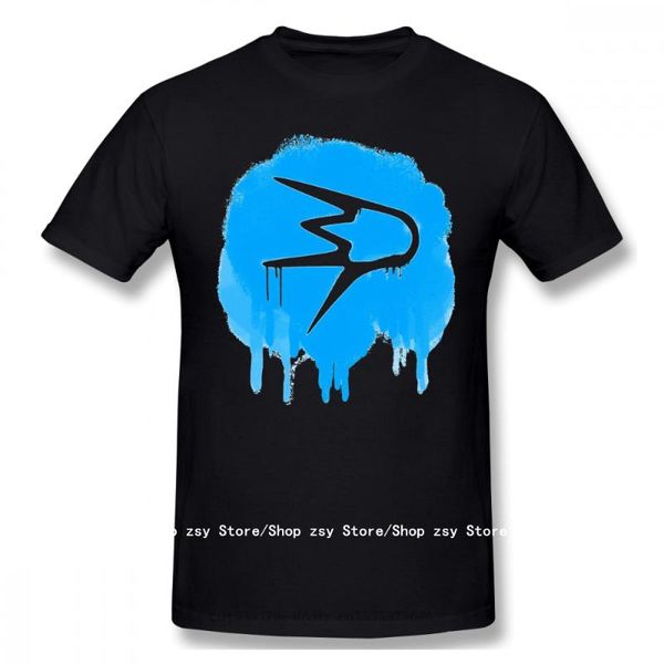 

men's t-shirts wavepunk graffiti print cotton funny soccer powered cars game fashion streetwear t-shirt, White;black