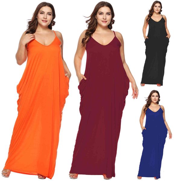 

women's plus size large beach irregular sling deep v low cut skirt f757