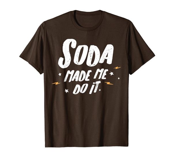 

soda t-shirt - soda made me do it, White;black