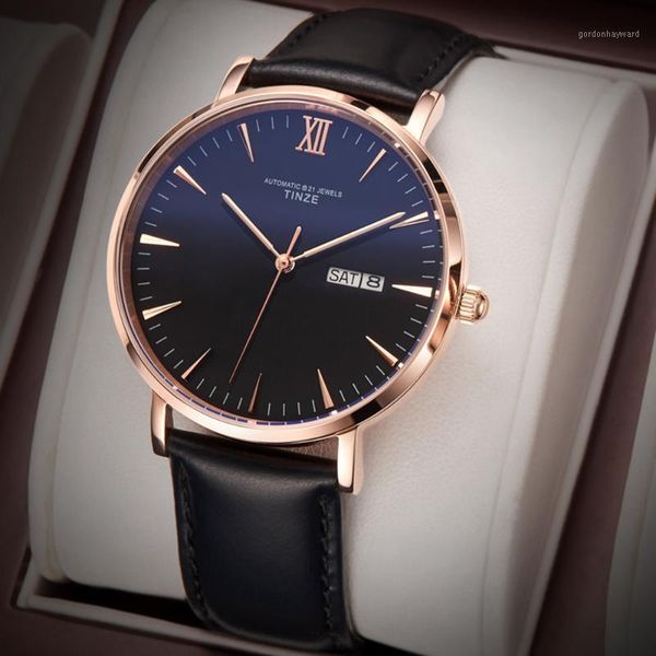 

wristwatches luxury automatic watch men miyota 8219 mechanical fashion 40mm gold stainless steel 5bar waterproof watches 2021, Slivery;brown
