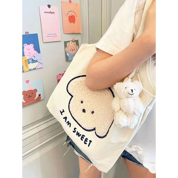

private label canvas bag shopping storage bag beautiful pattern color printing custom handbag embroidery craft, Black;red