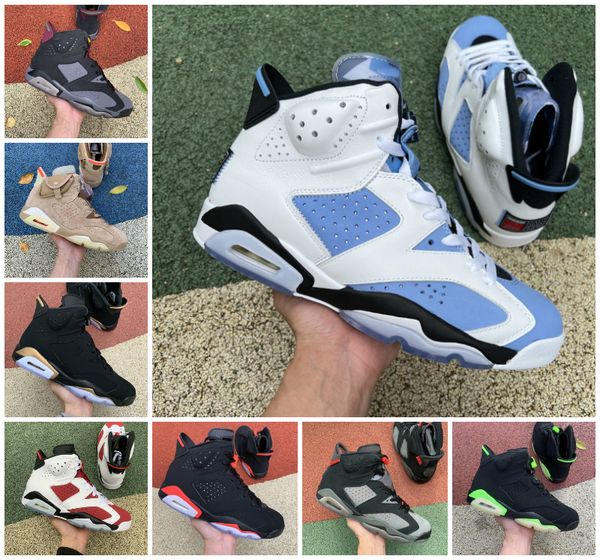 

unc white 6 6s basketball shoes mens mint foam carmine dmp black infrared jumpman electric green bordeaux british khaki maroon red oreo men