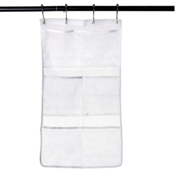 

pocket bathroom tub shower bath hanging mesh organizer underwear hanger toys pouch caddy storage bag+ hook boxes & bins