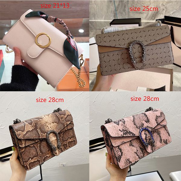 

fashion luxury women designers shoulder bag crocodile pattern snakeskin leather chain crossbody messenger female handbag wallet 4 colors 04