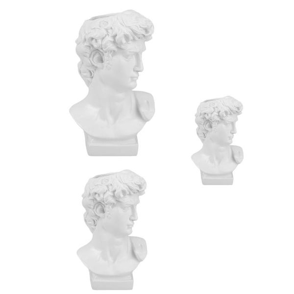 

vases 3 pcs resin figurine flower vase arrangement container pen holder