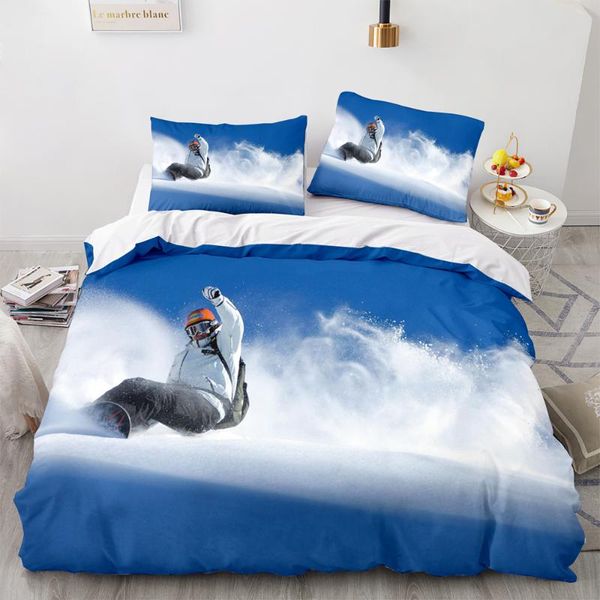 

bedding sets extreme sport set single twin full  king size ski winged flight bed children's kid bedroom duvetcover 008