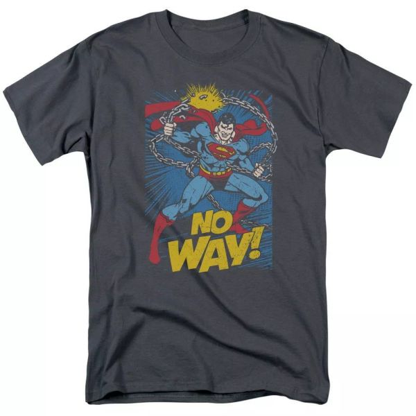 

superman - no way t-shirt dc comics sizes s-3x new, White;black