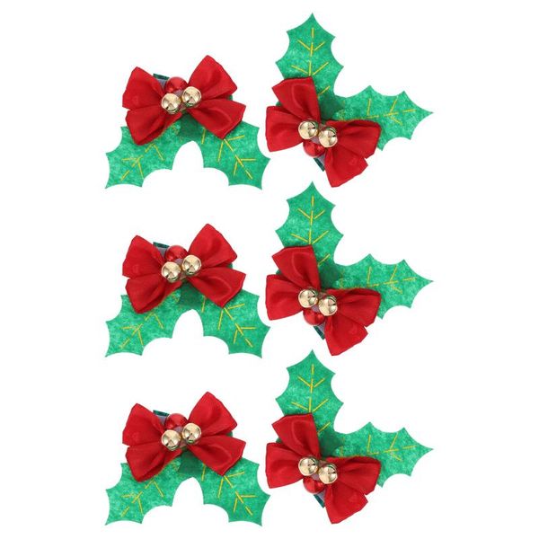

napkin rings 6pcs christmas lovely shape holders for dinning room (green)