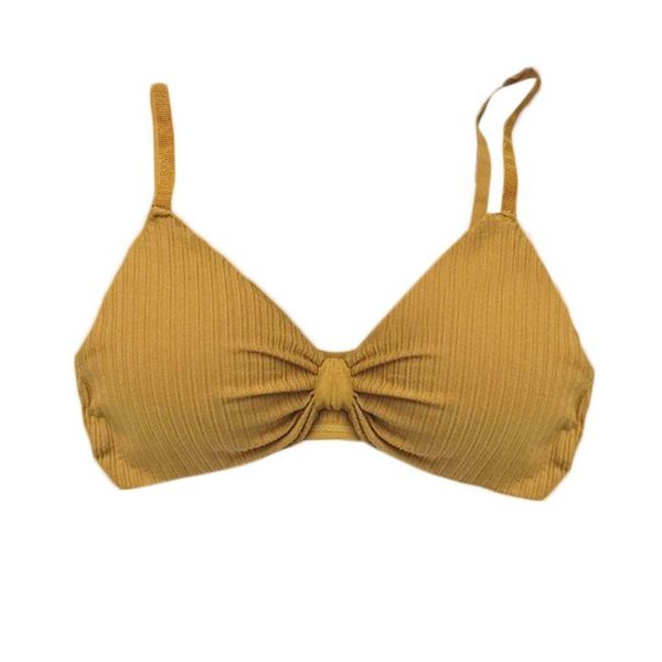 

bras young teenager soft padded cotton breathable training bra solid color student girls underwear clothes, Red;black