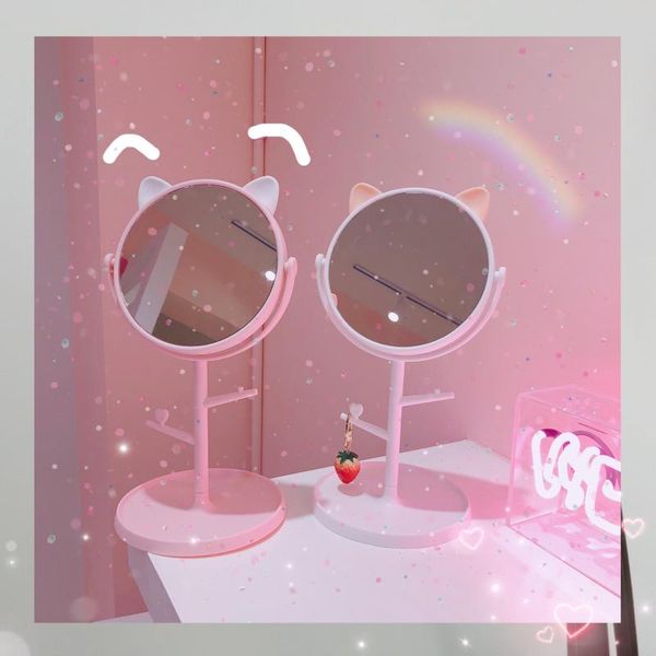 

frames insnet red mirror folding deskmake-up student dormitory to accept beauty portable vanity