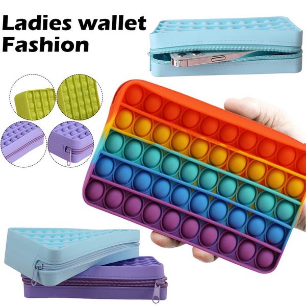 

dhl new push bubble fidget toys pencil case squeeze toy children stress relief antistress soft squishy kids gifts