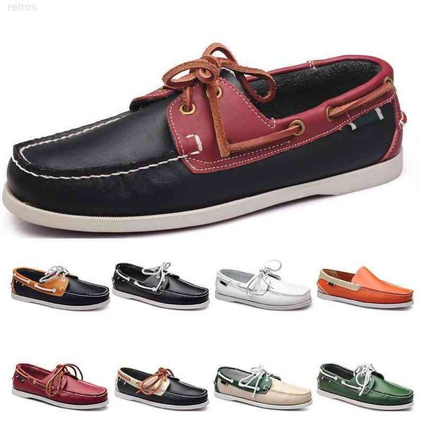 Schuhe Herren 2023 Leder Lauf Hot .-Sx-Six Britisch-Stil schwarz weiß braun grün gelb rot fashion319