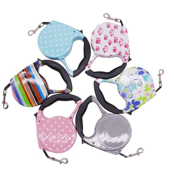 

dog collars & leashes 1 pcs 5m leash pet supplies collar automatic retractable harness puppy rope walking cat traction