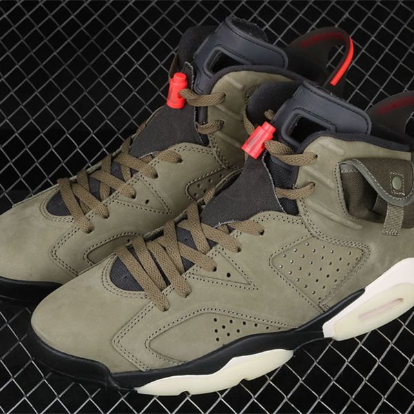 

jumpman 6 medium olive mens basketball shoes 6s fashion sneakersk8fx