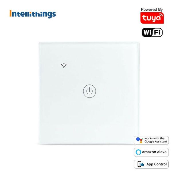 

smart home control intellithings tuya wifi wall touch light switch neutral optional interruptor eu type 1 2 3 gangs alexa google