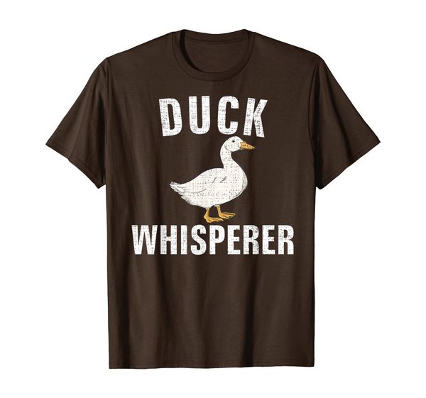 

duck whisperer funny farmer/farming/farm cool love gift t-shirt, White;black