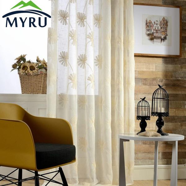 

curtain & drapes myru bedroom health and environmental protection embroidered