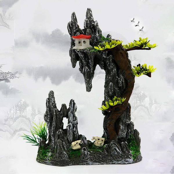 

aquarium resin moss rockery decoration accessories fish tank landscaping ornaments decorative rocks aquascape decor handicraft decorations