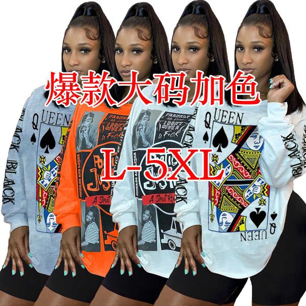 

75s136 style women's printed fashion two piece set large, White