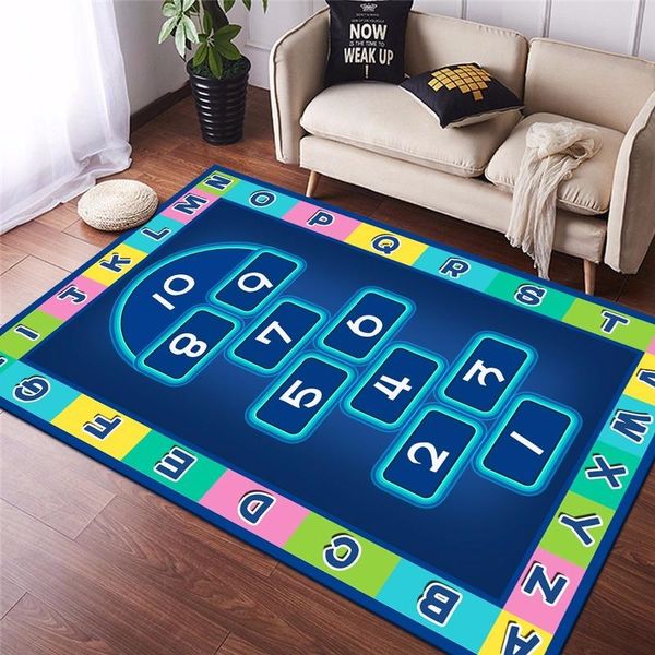 

carpets cartoon digital carpet living room sofa floor mat bedroom decoration non-slip entrance door decor rug