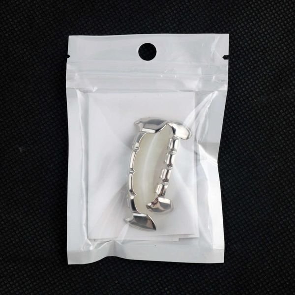 

hip hop decoration clown fangs, Silver