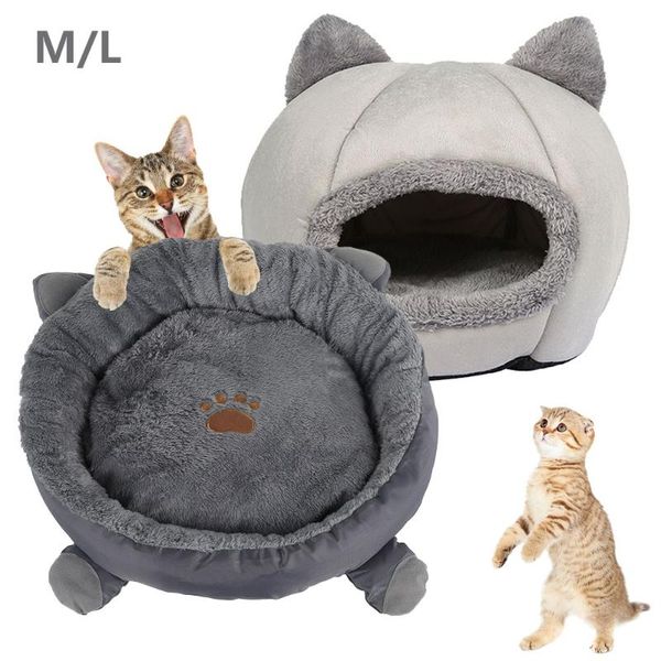 

pet beds super soft dog bed plush cat winter warm round house animals sleeping kennel products & furniture