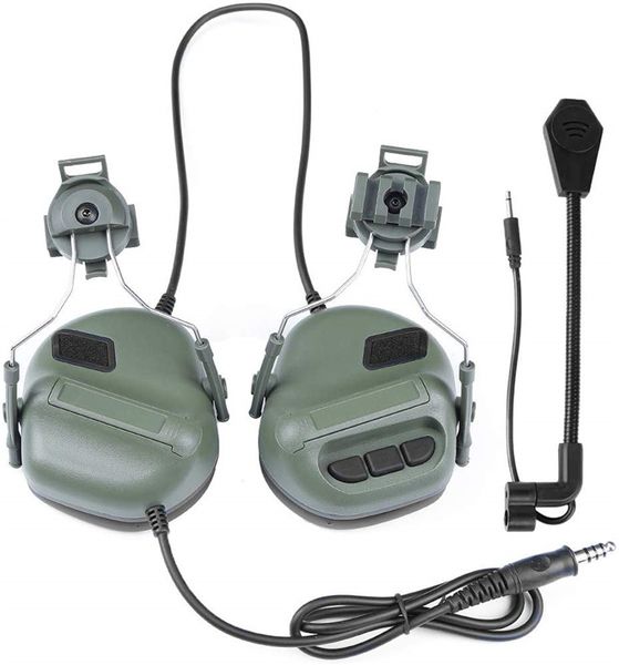 

tactical earphone shooting ear protection sound amplification noise reduction ears muffs for hunting cs helmet headset