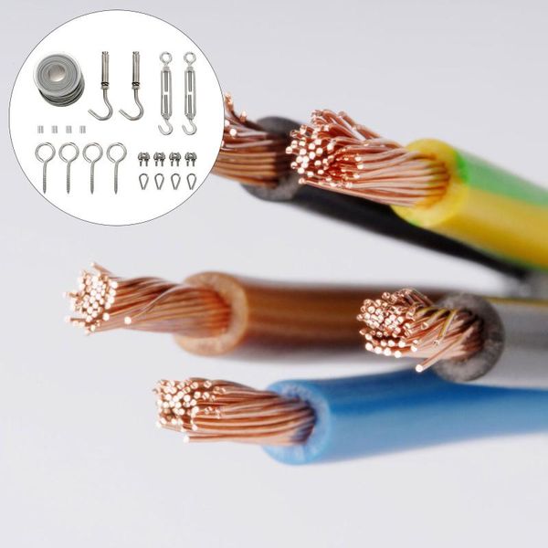 

jump ropes 1 set stainless steel cable rope heavy duty wire hanging kit