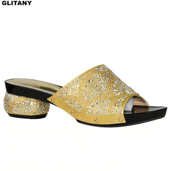 

dress shoes arrival women italian ladies for parties rhinestoen wedding nigerian slip on, Black