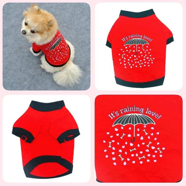 

four piece dog shirt for pet clothing summer puppy t-shirt apparel