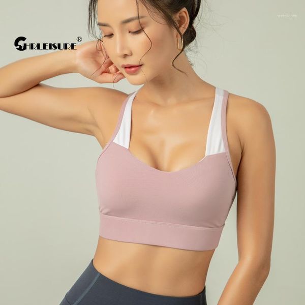

slim yoga sport back hollow shockproof gather fitness bra running breathable quick dry gym women's underwear outfit