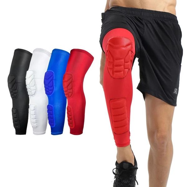 

lengthen basketball knee pads breathable compression calf sleeves brace hiking cycling leg protectors elbow &, Black;gray