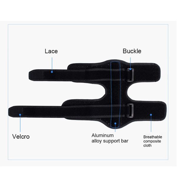 

foot drop splint ankle support orthosis adjustable plantar dorsal stabilizer correction qw, Blue;black