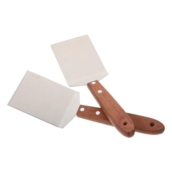 

spoons 1pc stainless steel steak spatula multi-function teppanyaki tool (coffee)