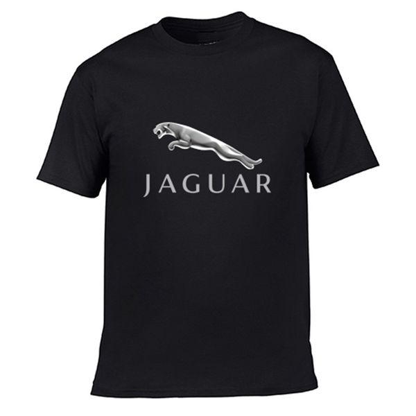 

brand designer t shirt jaguar summer men's 3d printing t-shirt car logo street casual short-sleeved shirt solid color o-neck tee oversi, White;black