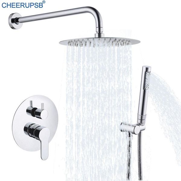 

concealed shower set bathroom wall mount rainfall system cold water mixer bath faucet bathtub tap handshower full kit sets