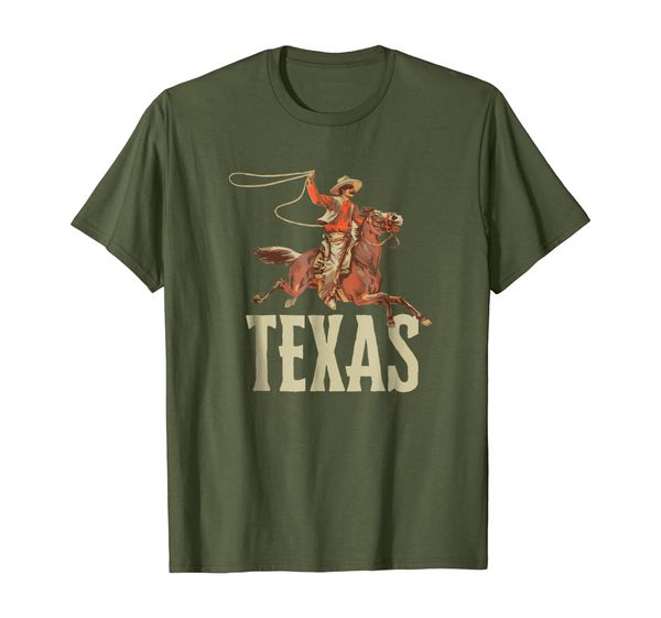 

retro roping cowboy bronco texas t-shirt, White;black