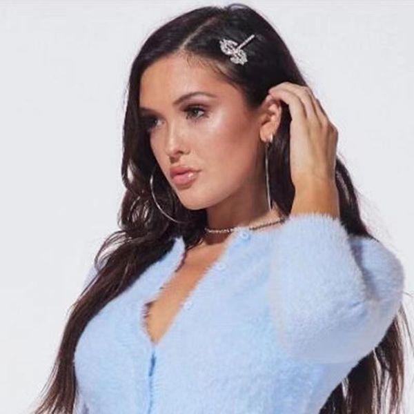 

hair clips & barrettes mature korean rhinestone hairpin female crystal one-piece girl luxury shining atmosphere access, Golden;silver