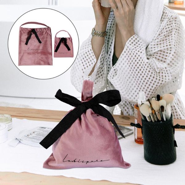 

storage bags 2pcs makeup pouch drawstring bag cosmetic