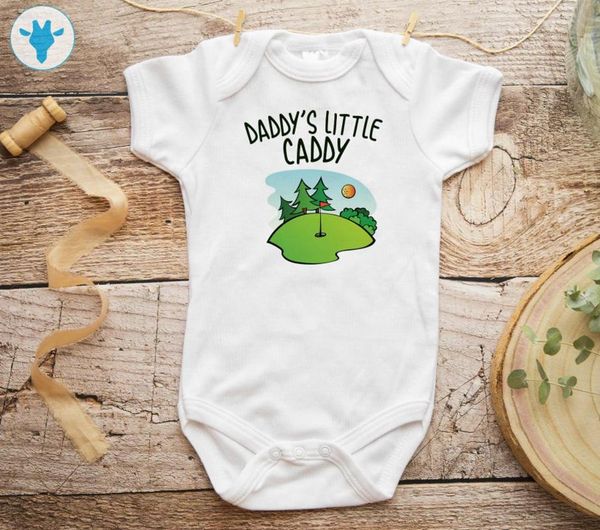 

rompers baby girl clothes daddy's little caddy bodysuit funny gift golf boy, Blue