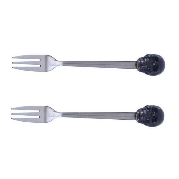 

forks 2pcs fruit cake salad three teeth party supplies