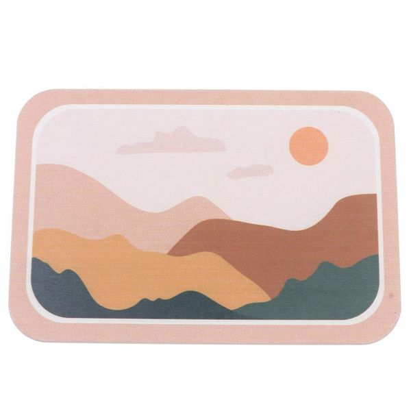 

bath mats 1pc exquisite heat insulated pad anti-slip kitchen pot (assorted color)