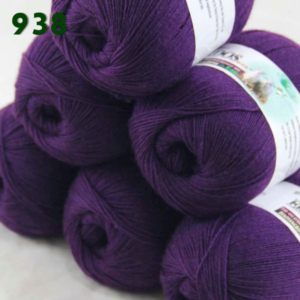 

lot 6 skeins lace soft acrylic wool 5% cashmere yarn hand knitting 238-938-6 hunter green, Black;white