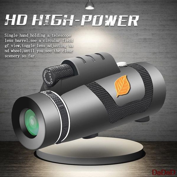 

telescope & binoculars telescopio powerful monocular with smartphone holder suitable for hiking camping equipment tourism spyglass