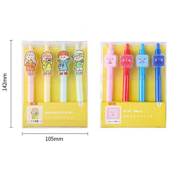 

gel pens 4pcs/set lovely cute girl pen 0.5mm boxed ink gift stationery school office supplies by kevin&sasa crafts
